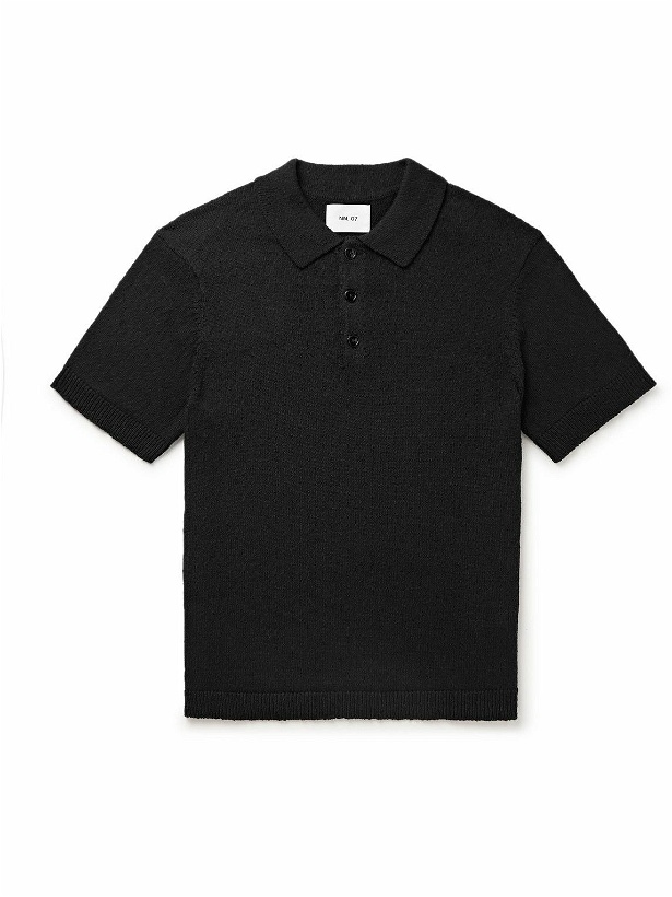 Photo: NN07 - Randy 6558 Cotton-Blend Polo Shirt - Black