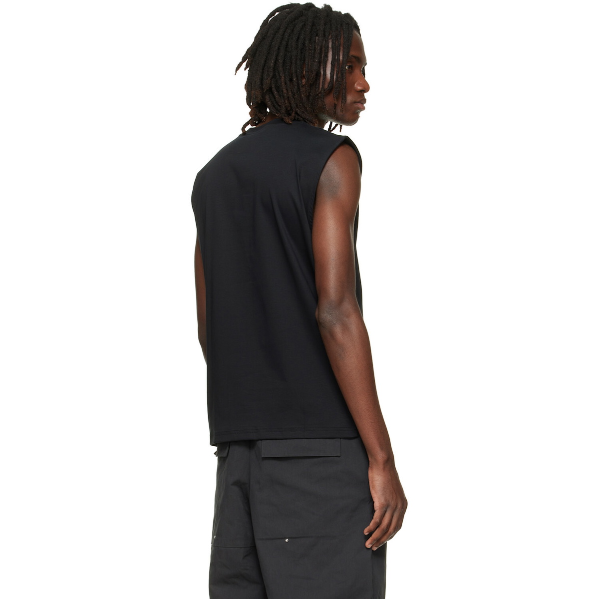HELIOT EMIL Black Astrape Tank Top