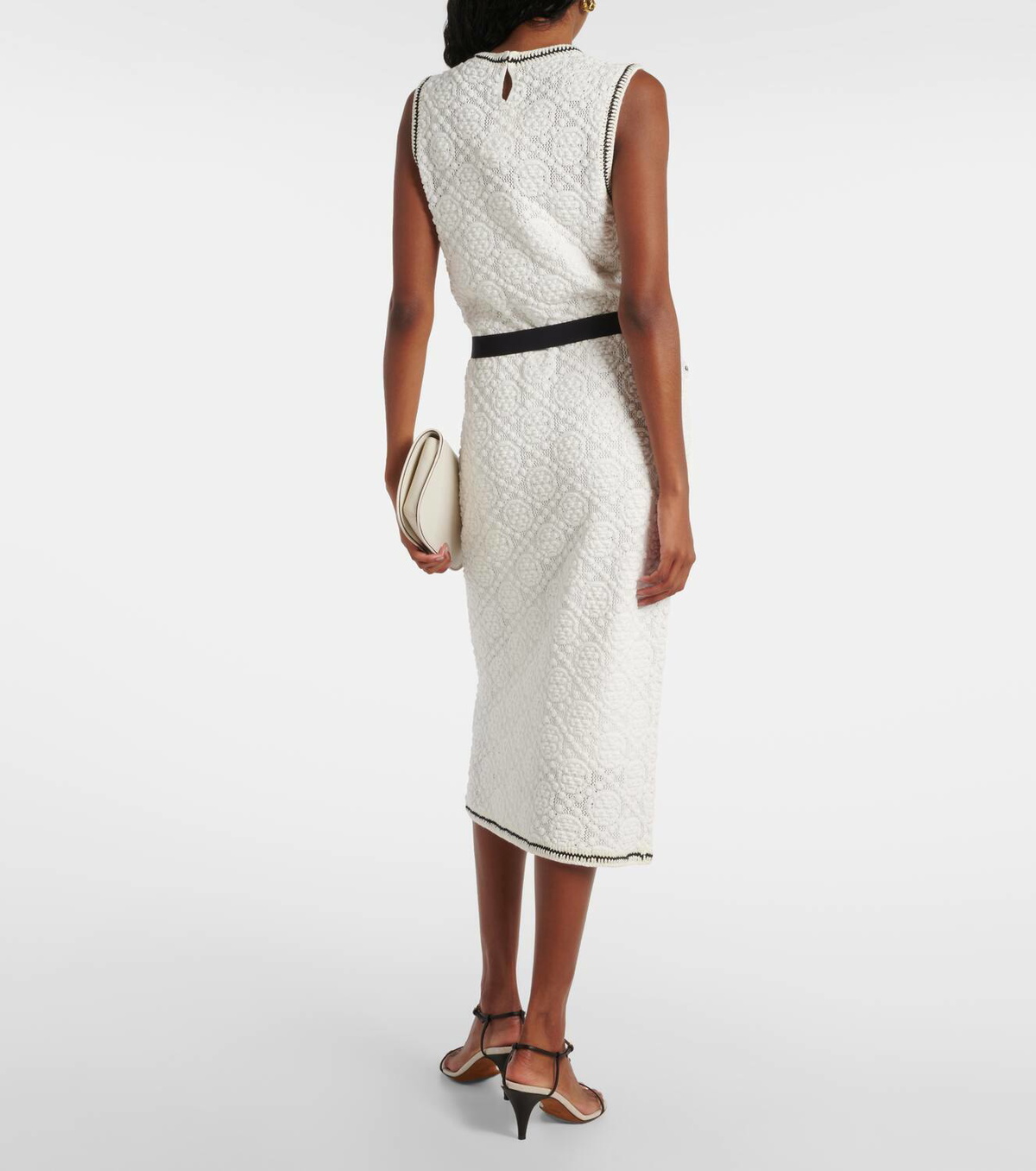 TORY BURCH ワンピース 服 Belted cotton midi dress957719 Tory Burch Belted cotton midi dress Tory Burch