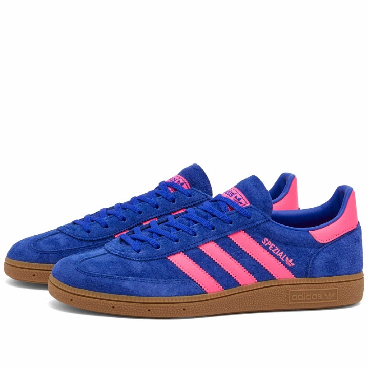 Photo: Adidas Handball Spezial Sneakers in Lucid Blue/Lucid Pink/Gum