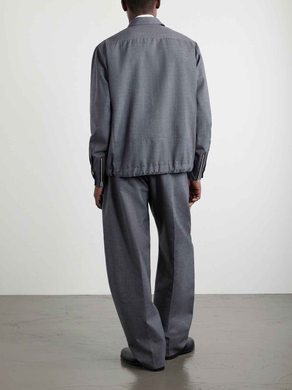 Sacai - Woven Blouson Jacket - Gray Sacai