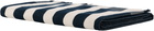 Tekla Black & Off-White Striped Beach Towel
