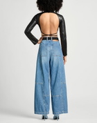 Plan C Womens Jeans in Blue