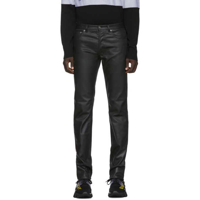 Photo: Givenchy Black Coated Skinny Jeans