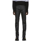 Givenchy Black Coated Skinny Jeans