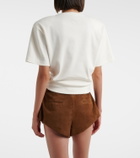 Magda Butrym Cropped cotton-blend T-shirt