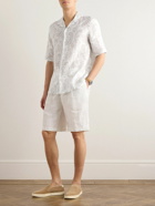 Brunello Cucinelli - Camp-Collar Paisley-Print Linen Shirt - White