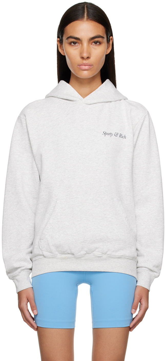 Sporty & Rich Gray 'Health & Wellness Club' Hoodie Sporty & Rich