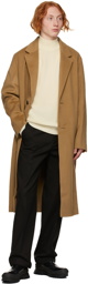 Solid Homme Tan Oversized Robe Coat