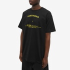 Raf Simons Men's Printworks Tour T-Shirt in Black