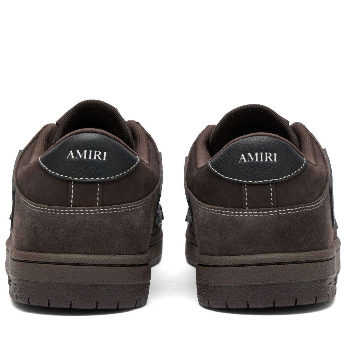 Amiri Men's Skel Low Top Sneaker in Brown