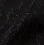 Berluti - Scritto Logo-Intarsia Cotton Socks - Black