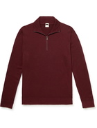 Massimo Alba - Slim-Fit Cashmere Half-Zip Sweater - Burgundy