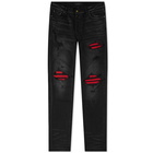 AMIRI Ultra Suede MX1 Jean in Aged Black