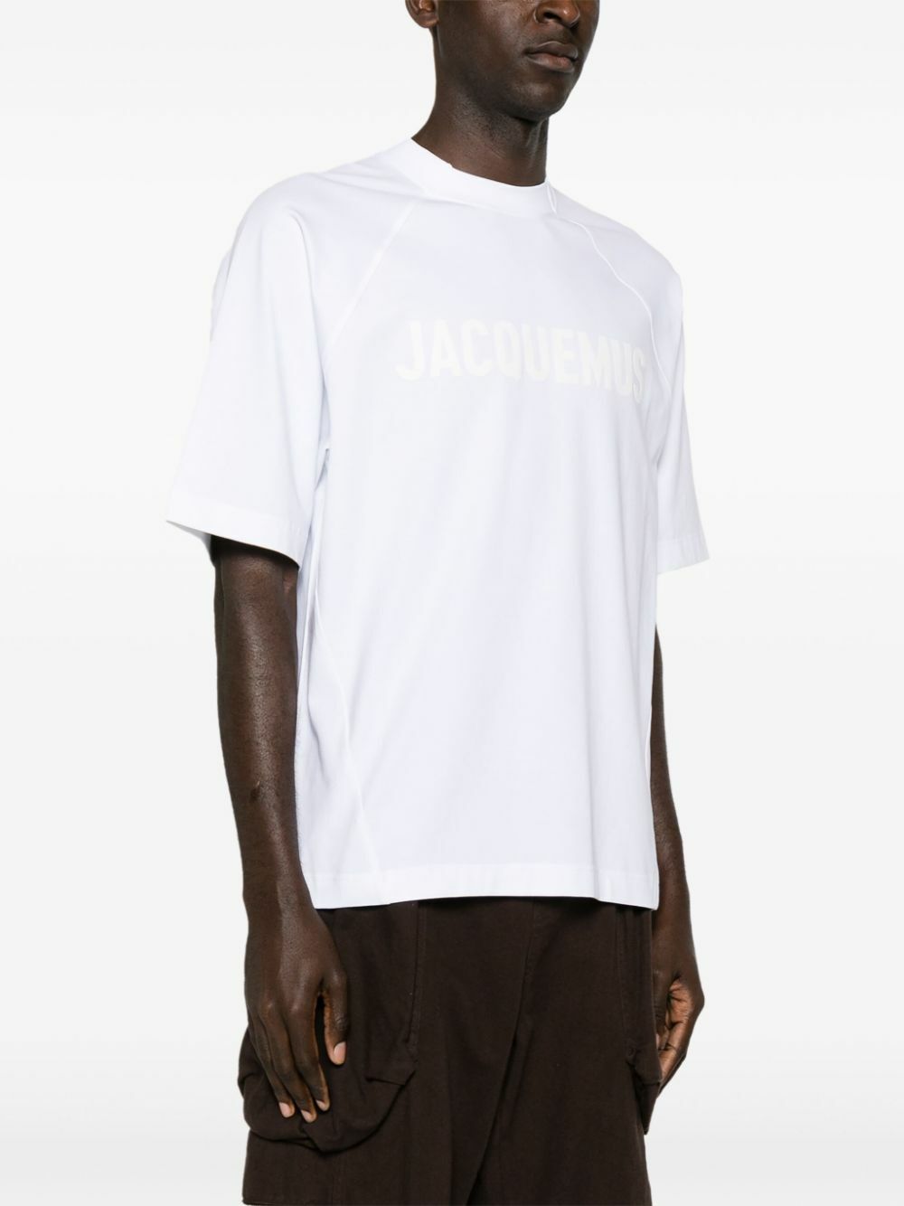 Jacquemus White Le T-Shirt Typo Logo T-Shirt Jacquemus