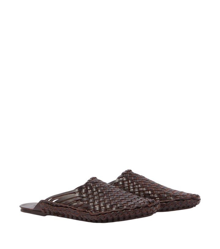 Photo: The Row Woven leather slip-on shoes