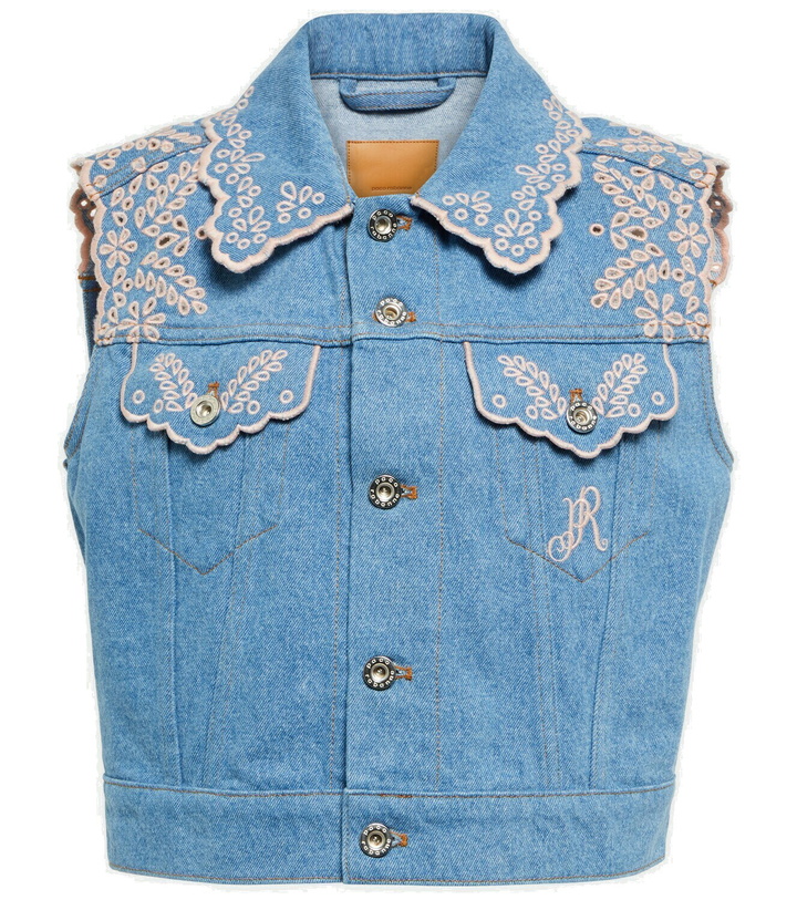 Photo: Paco Rabanne - Embroidered denim vest