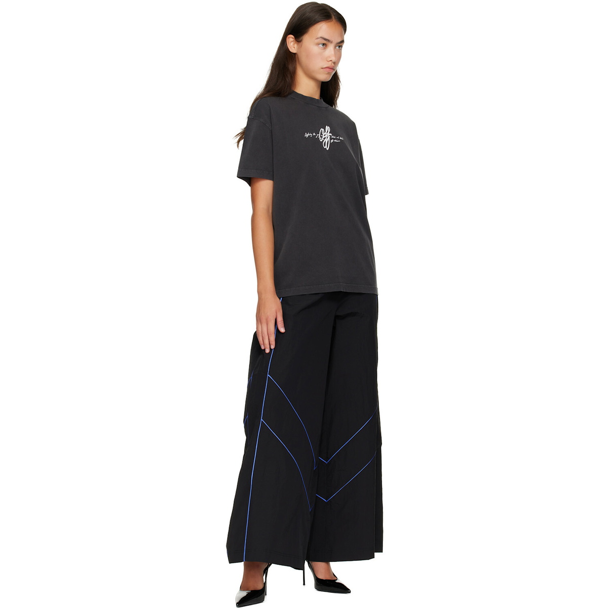 Off-White Black 'Off White' Stroke T-shirt