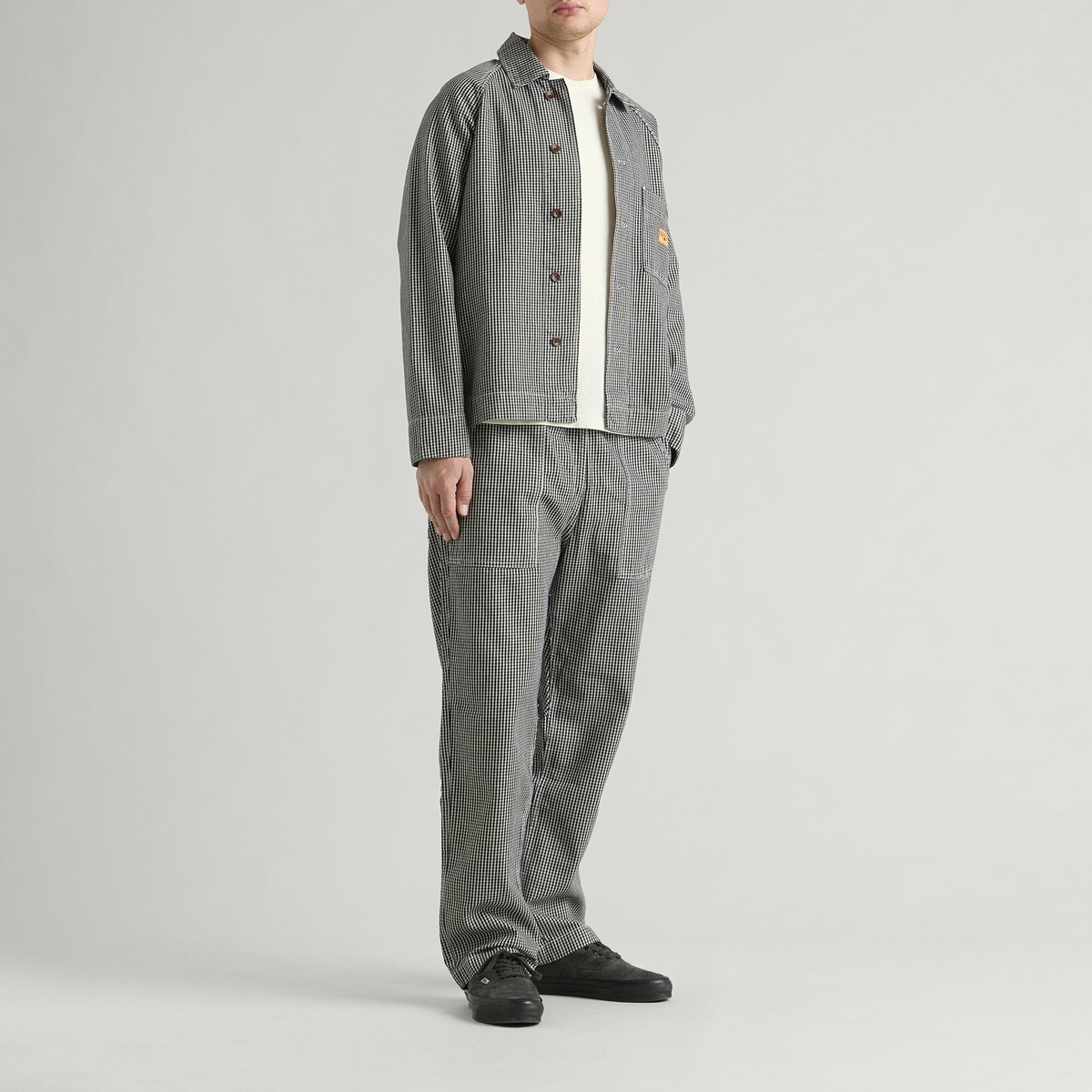 Service Works Men's House Gingham Chef Pants in Black
