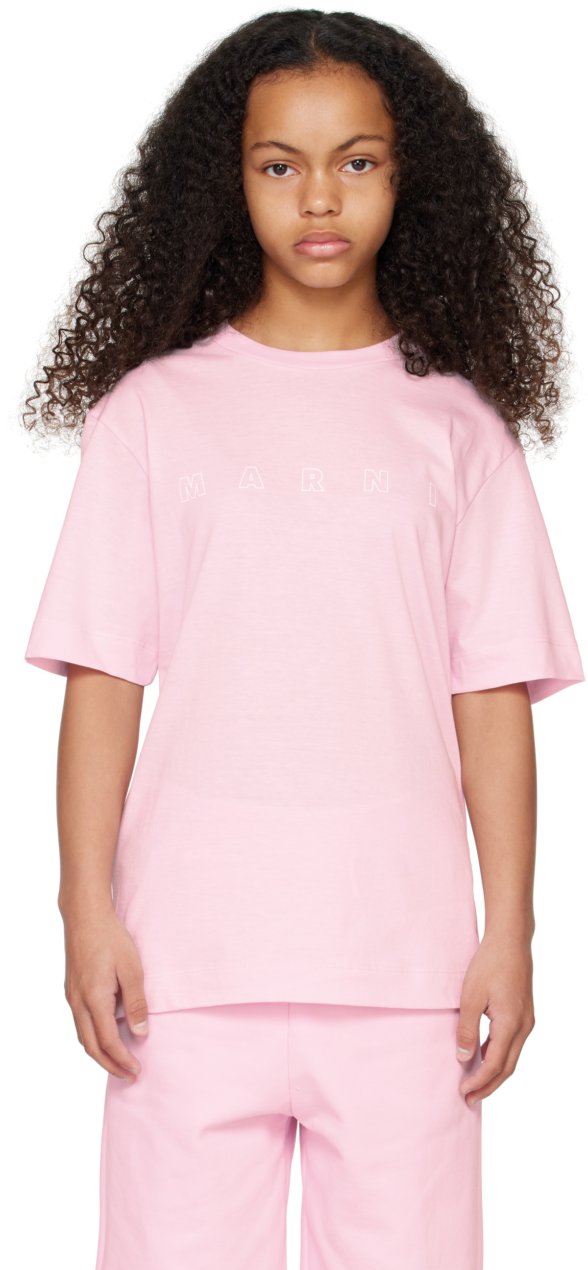 MARNI Baby Girls Logo Joggers in Pink