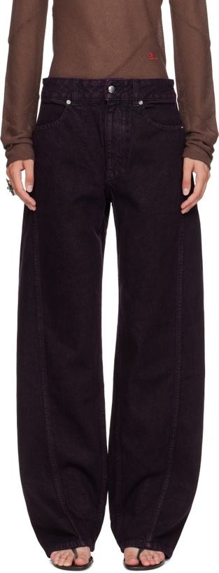 Photo: Eckhaus Latta Purple Bend Jeans