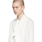 Daniel W. Fletcher Off-White Bow Tie Shirt