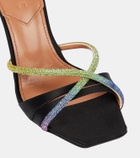 D'Accori Lust embellished satin mules
