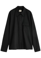 Khaite Yatty Wool Shirt Black