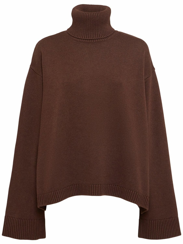Photo: THE FRANKIE SHOP Rhea Wool & Cotton Turtleneck Sweater