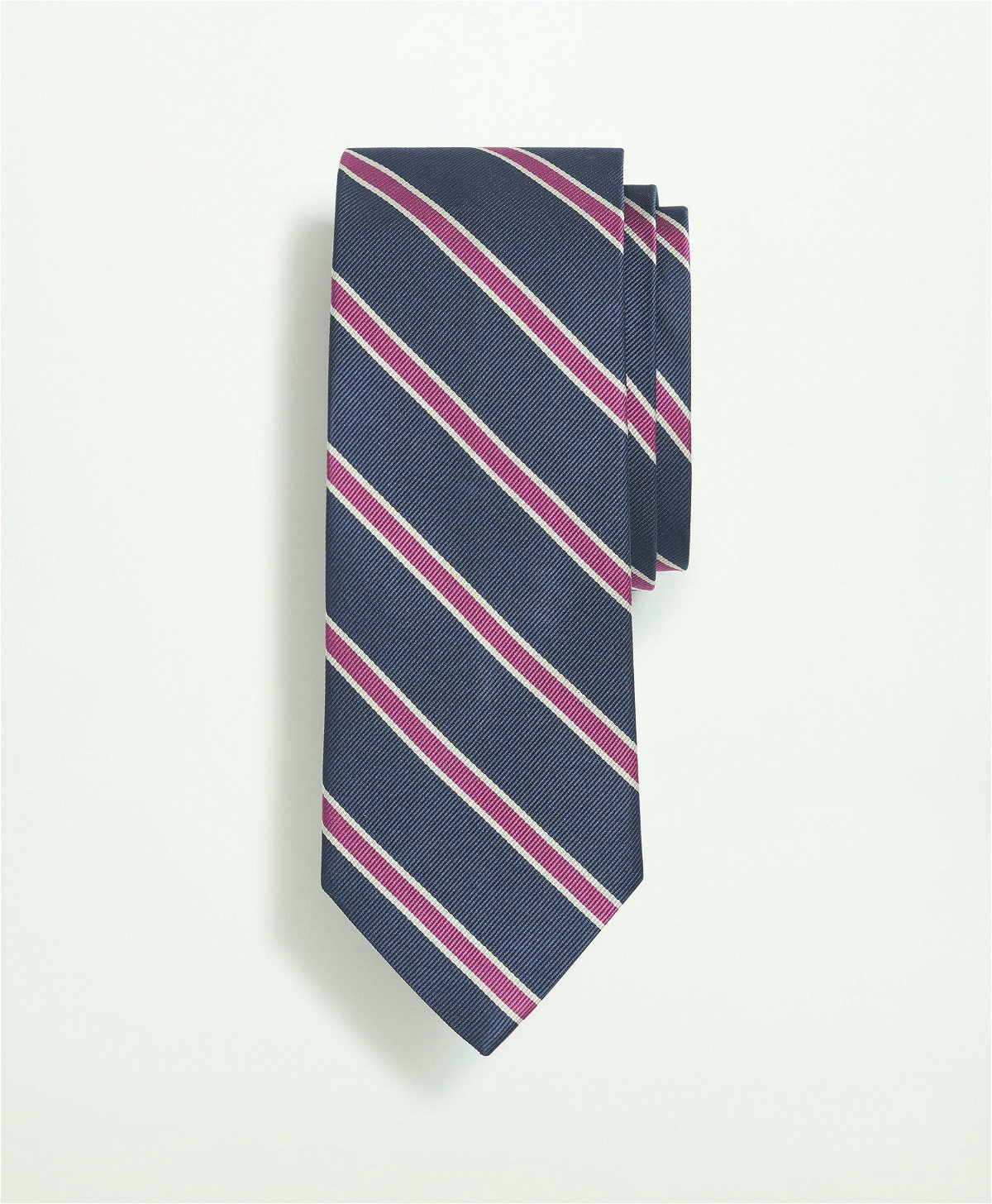 Brooks Brothers Men's Silk Mini BB#2 Rep Stripe Tie | Navy/Purple