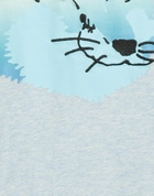 Maison Kitsuné Mens T-shirt Sky in Blue