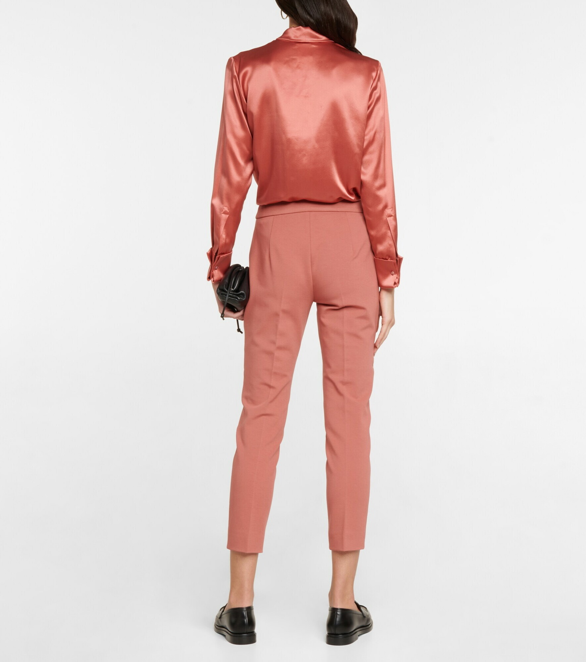 Max Mara - Pegno jersey high-rise slim pants Max Mara