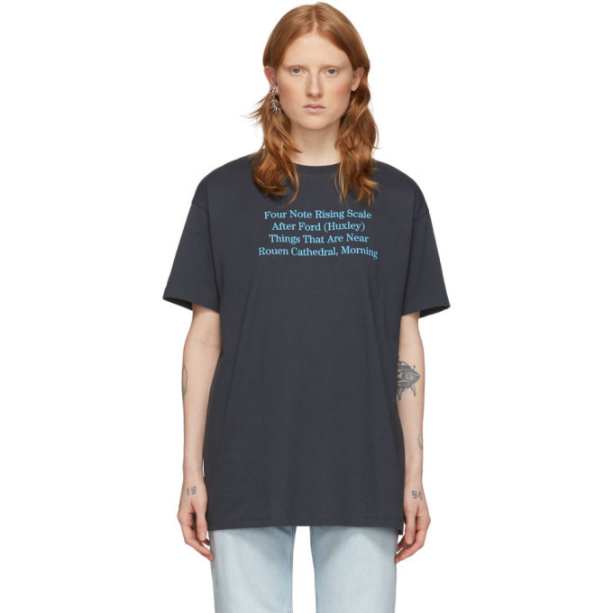 Raf Simons Black Four Note T-Shirt Raf Simons 