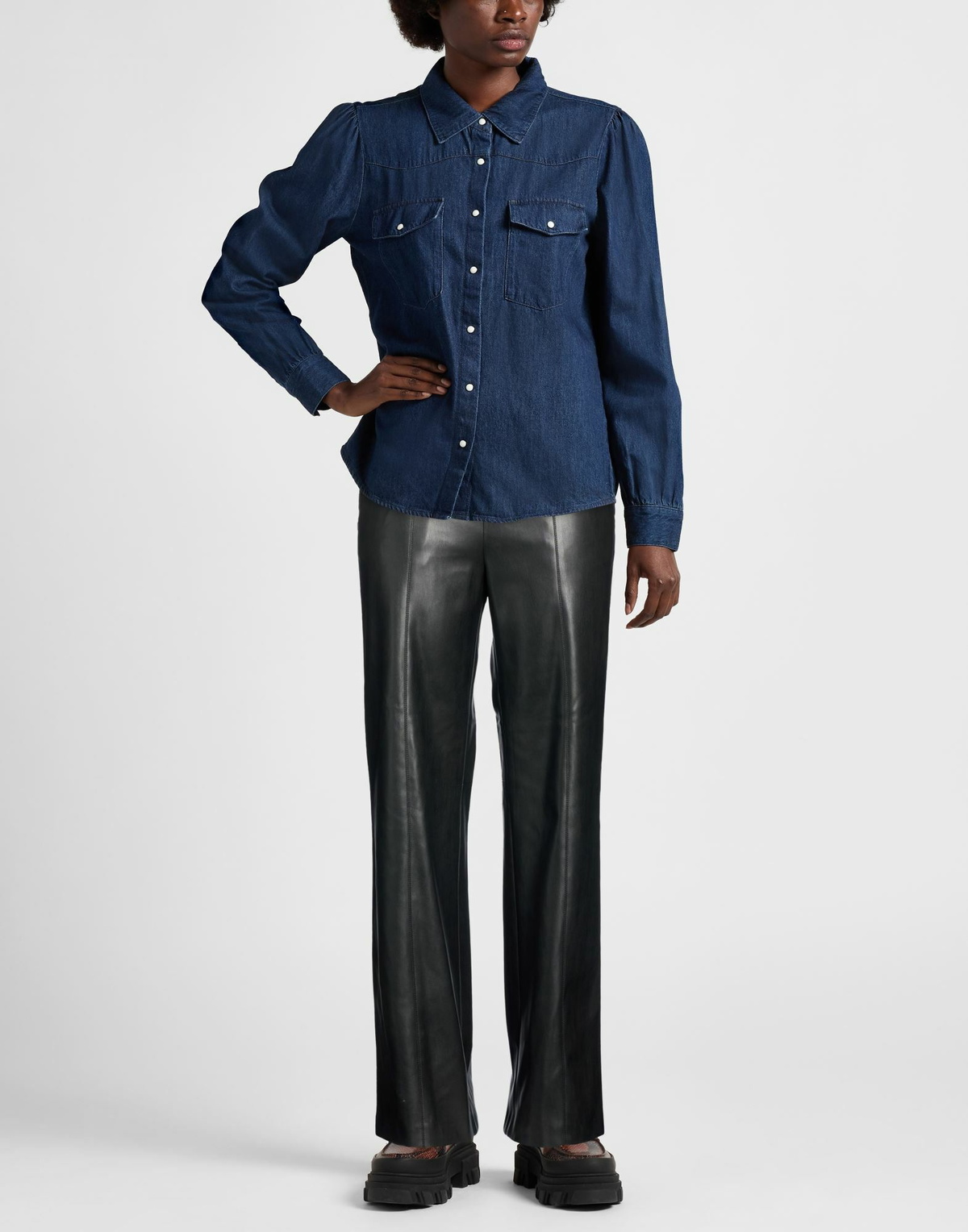Manila Grace Womens Pants in Black
