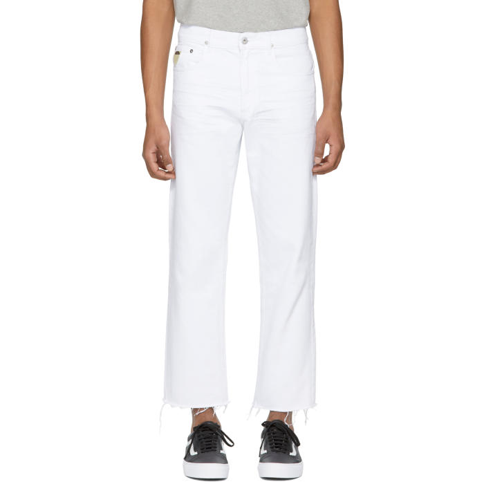 April77 White Flip Jeans
