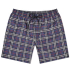 Burberry Men's Guildes Classic Check Swim Short in Carbon Blue Check