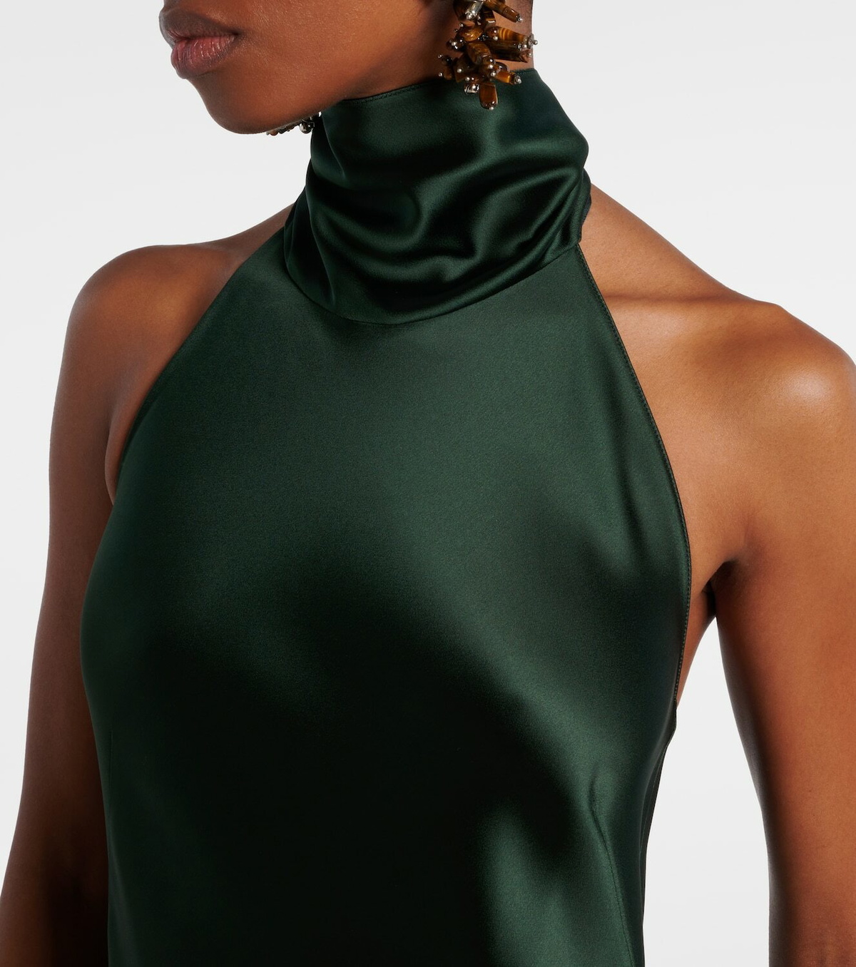 Ralph Lauren Collection Chilton halterneck open-back satin gown