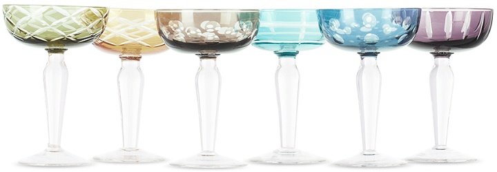 Photo: POLSPOTTEN Multicolor Cuttings Coupe Glass Set