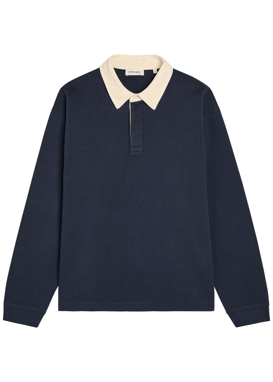 Frame Cotton Rugby top Navy