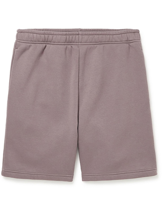 Photo: Acne Studios - Ripold Cotton-Blend Jersey Shorts - Purple