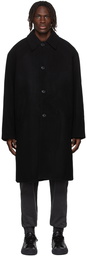 Juun.J Reversible Black Wool & Nylon Coat