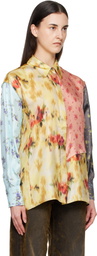 GANNI Multicolor Multi Printed Silk Shirt