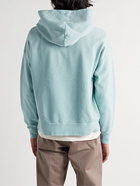 Visvim - Amplus Distressed Garment-Dyed Cotton-Jersey Hoodie - Blue