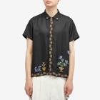 BODE Men's Garden Sampler Shirt in Black/Multi