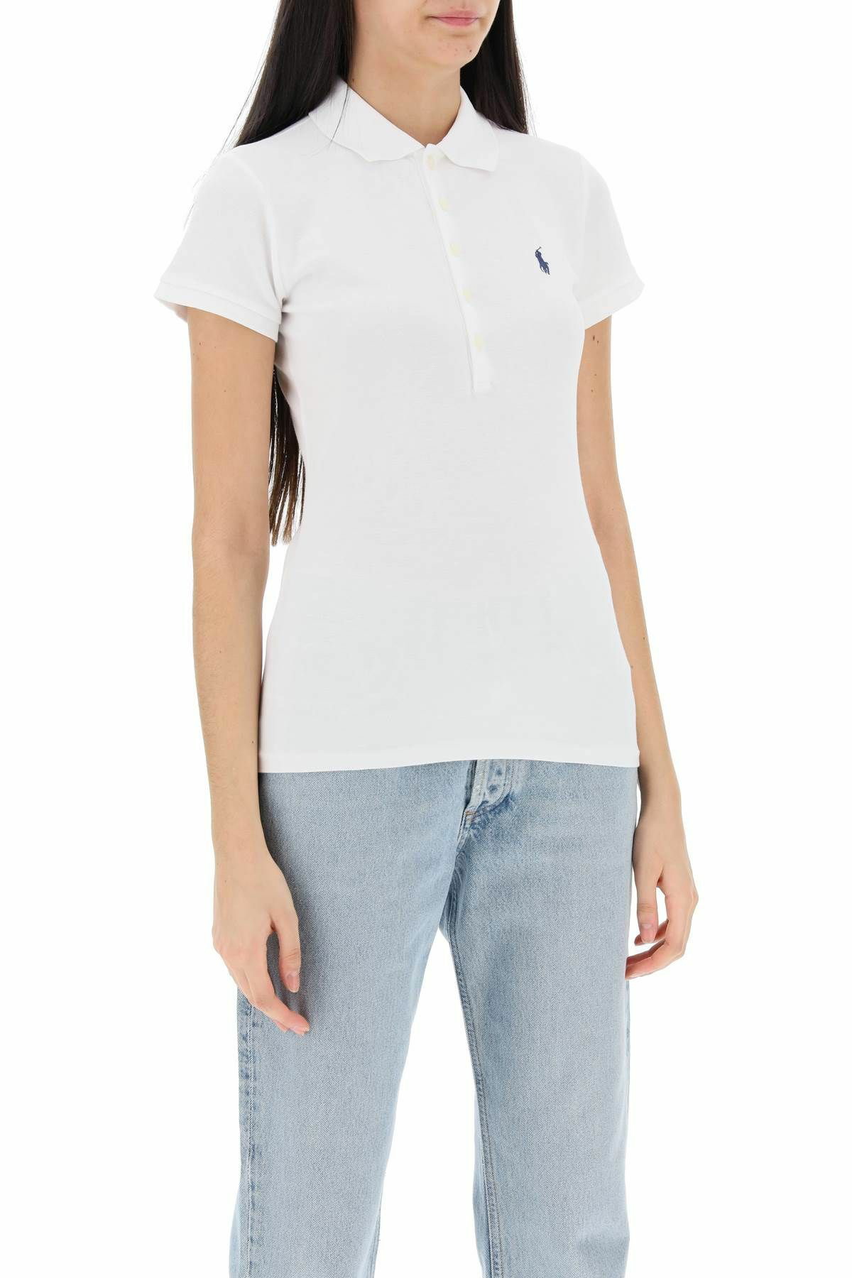 POLO RALPH LAUREN julie slim fit five button polo shirt