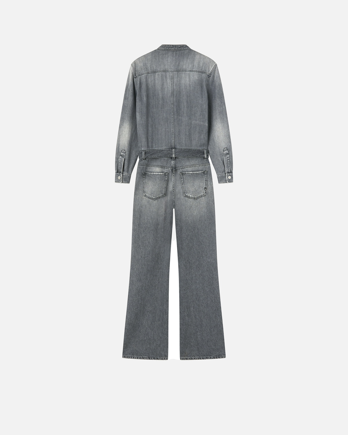 Pinko Light Grey Denim Jumpsuit Light Grey Wash Pinko Pinko Light Grey Denim Jumpsuit Light Grey Wash Pinko