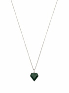 Mateo Sterling Silver Malachite Pentagon Necklace