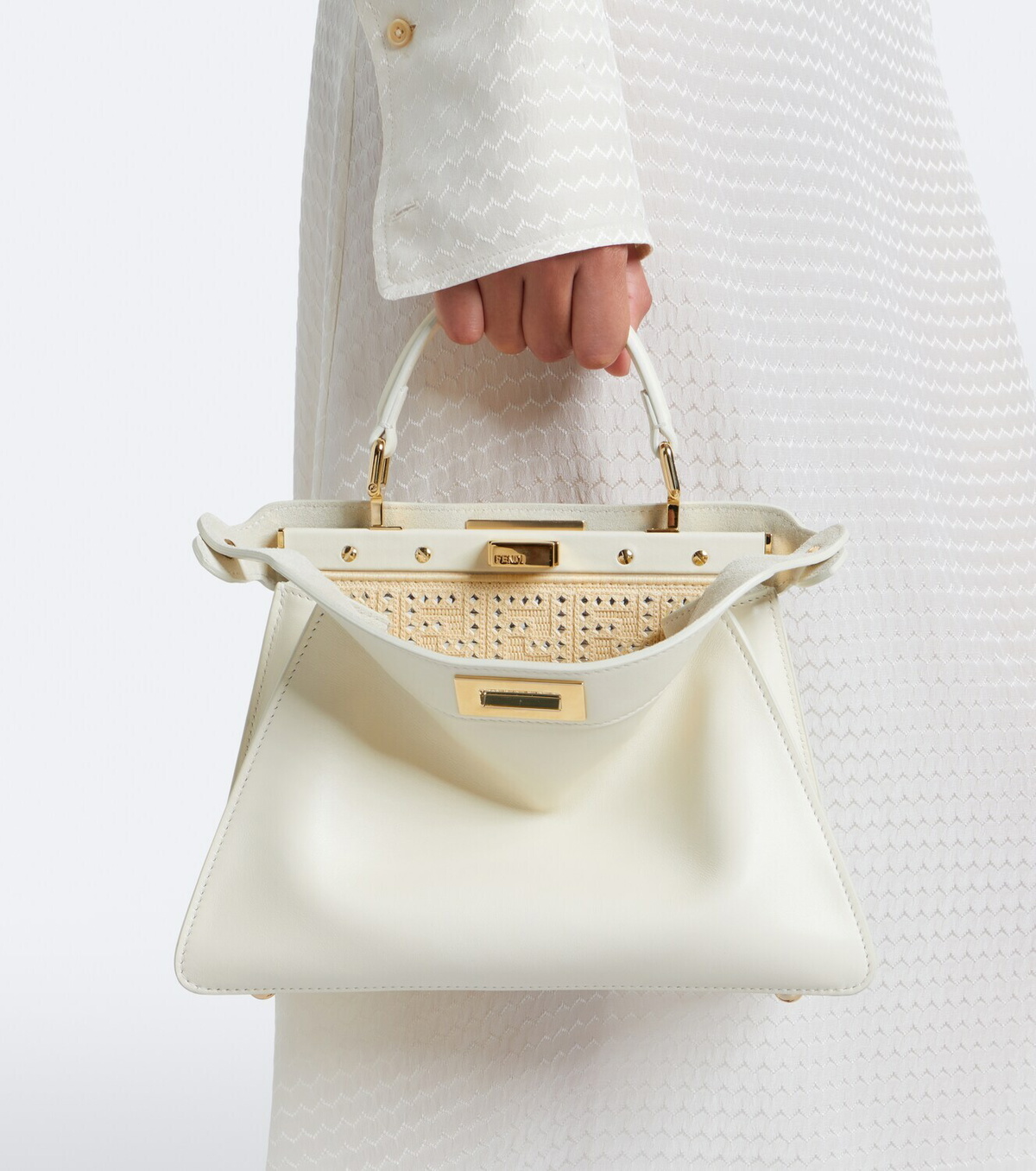Fendi Peekaboo Small leather top-handle bag