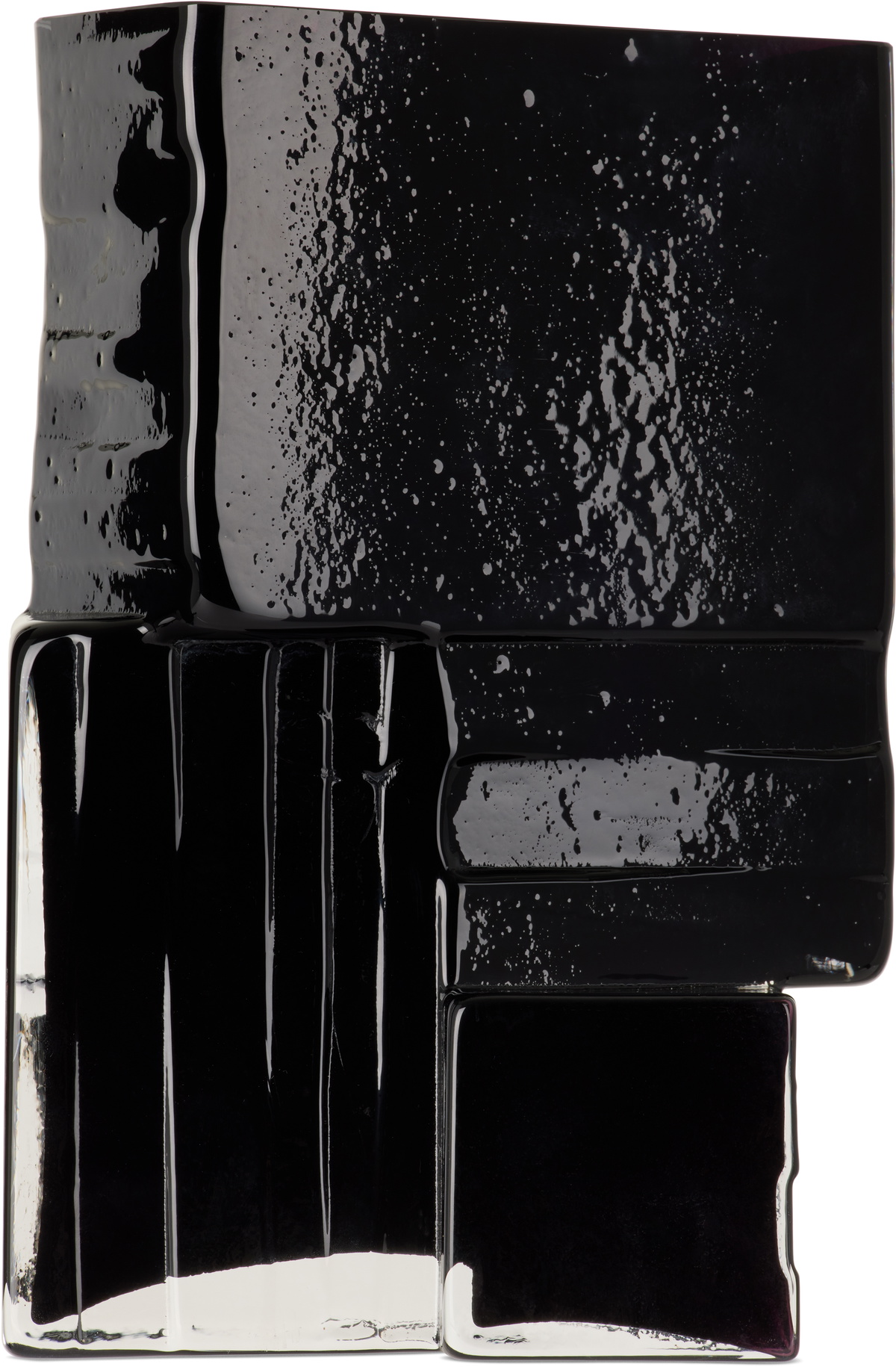 HEM Black Glass Brute Vase
