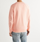 BALMAIN - Logo-Print Loopback Cotton-Jersey Sweatshirt - Orange